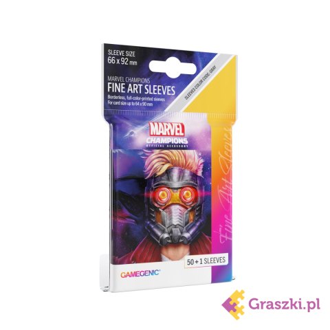 Gamegenic: Marvel Champions Fine Art Sleeves (66 mm x 92 mm) Star-Lord 50+1 szt.
