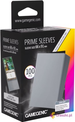 Gamegenic: Prime Sleeves (66x91 mm) - Dark Gray - 100 sztuk