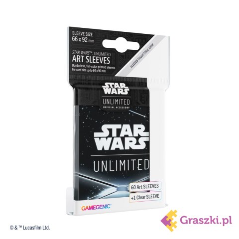 Gamegenic: Star Wars Unlimited - Art Sleeves - Card Back Black