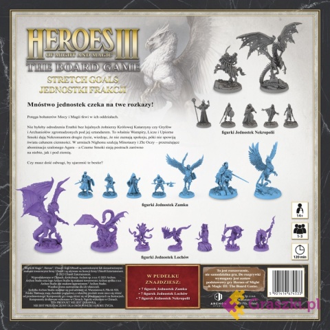 Heroes of Might and Magic III: Stretch Goals - Jednostka frakcji tył opakowania