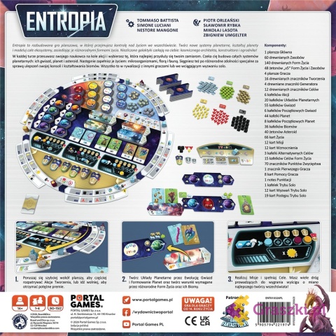 Entropia tył opakowania