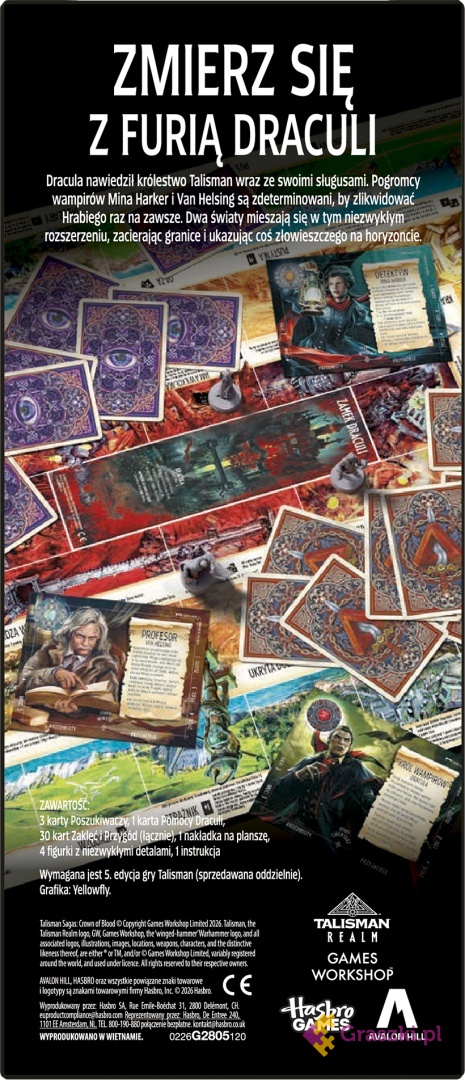 Talisman: Magia i Miecz (5. edycja) - Opowieści - Krwawa korona tył opakowania