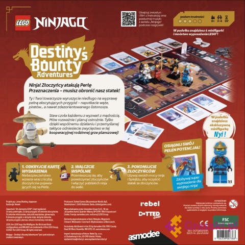 LEGO Ninjago: Przygody Perły Przeznaczenia tył opakowania