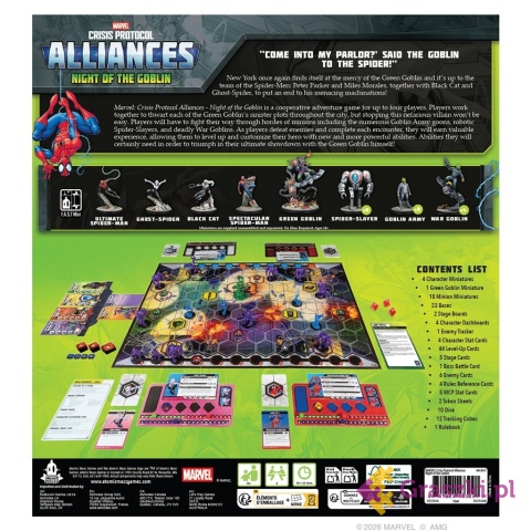 Marvel: Crisis Protocol - Alliances - Night of the Goblin tył opakowania