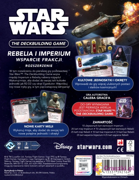 Star Wars: The Deckbuilding Game - Rebelia i Imperium tył opakowania