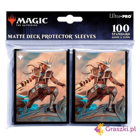 Ultra-Pro: Magic the Gathering - Outlaws of Thunder Junction - Matte Deck Protector Sleeves - Annie Flash, The Veteran (100 szt.