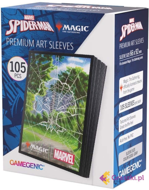 Gamegenic: Magic the Gathering - Marvel's Spider-Man - Premium Art Sleeves - Forest pudełko