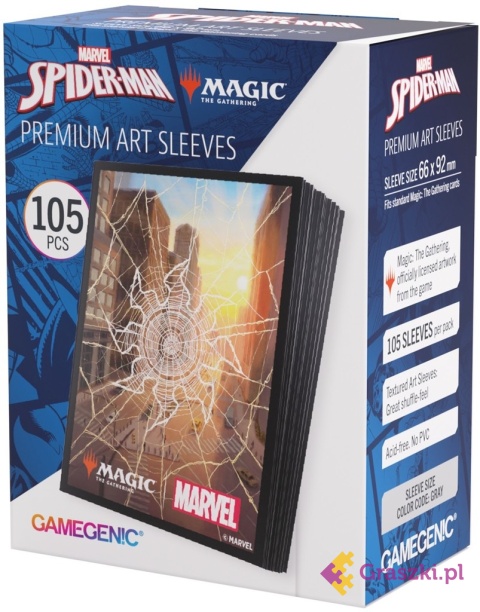 Gamegenic: Magic the Gathering - Marvel's Spider-Man - Premium Art Sleeves - Plains pudełko