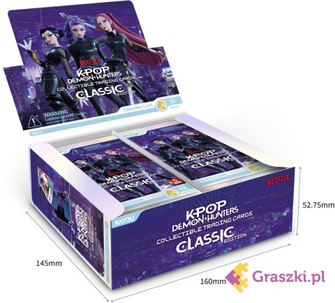 K-Pop Demon Hunters: Classic Edition - Gold Booster Display (20) pydełko wymiary