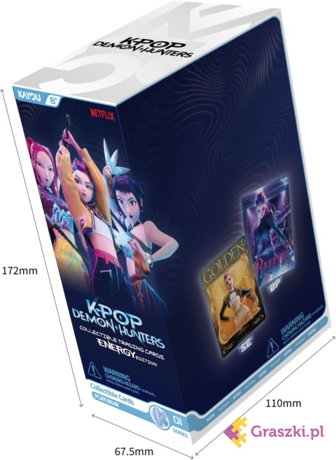 K-Pop Demon Hunters: Energy Edition - Platinum Booster Display (12) pudełko wymiary