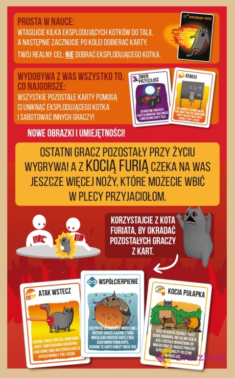 Eksplodujące Kotki: Kocia furia tył opakowania