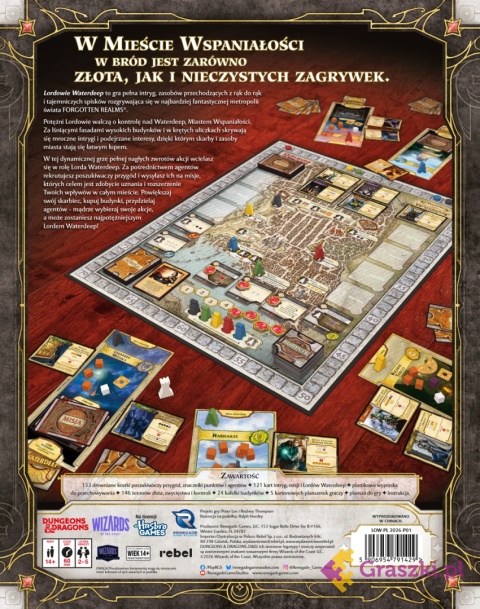 Lordowie Waterdeep tył opakowania