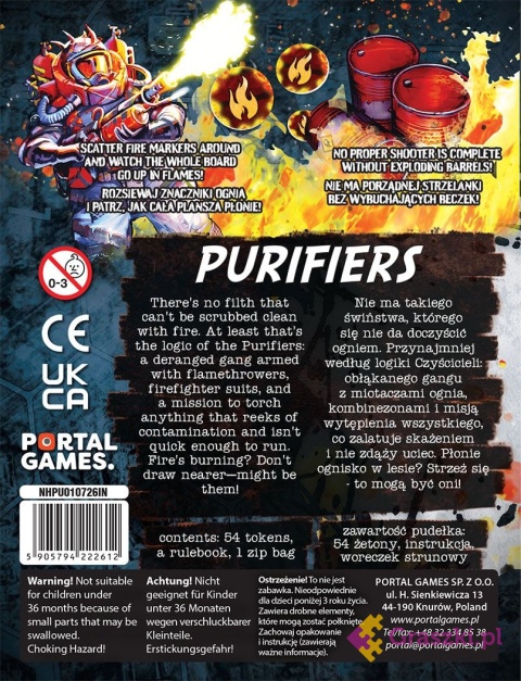 Neuroshima HEX: Purifiers PL/ENG tył opakowania