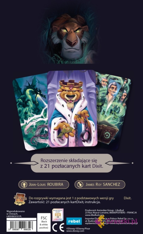 Dixit: Signature - Złoczyńcy tył opakowania