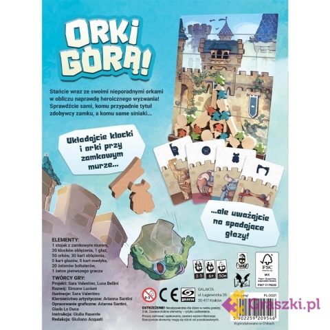 Orki Górą tył opakowania