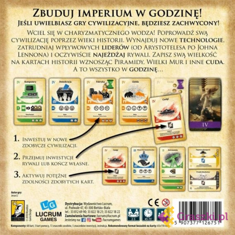 Krótka historia cywilizacji tył Krótka historia cywilizacji tył