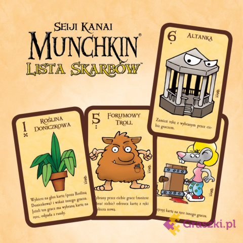Munchkin Lista Skarbów tył Munchkin Lista Skarbów tył