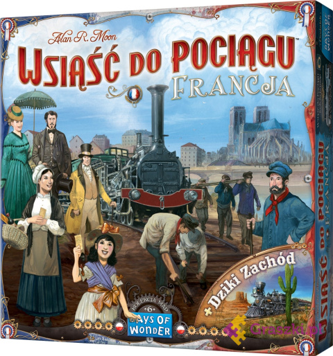 Wsiąść do Pociągu: Kolekcja Map 6 - Francja i Dziki Zachód