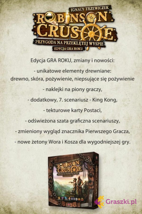Robinson Crusoe: przygoda na przeklętej wyspie karta Robinson Crusoe: przygoda na przeklętej wyspie karta