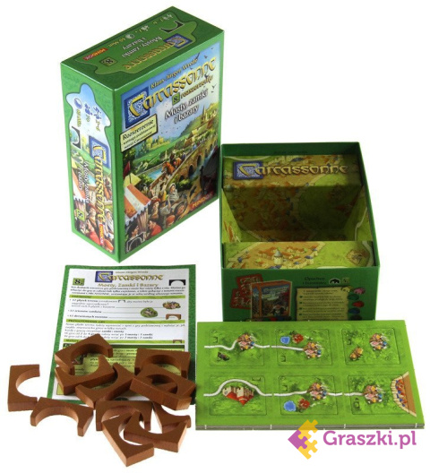 CARCASSONNE 8 - MOSTY, ZAMKI I BAZARY EDYCJA 2 zawartość CARCASSONNE 8 - MOSTY, ZAMKI I BAZARY EDYCJA 2 zawartość