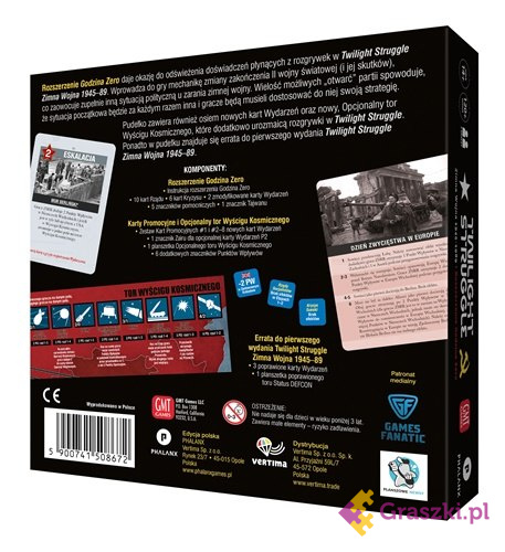 Twilight Struggle: Godzina Zero tył Twilight Struggle: Godzina Zero tył
