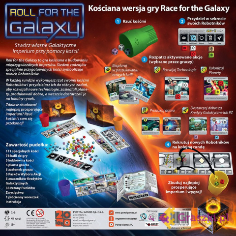 Roll for the Galaxy tył Roll for the Galaxy tył