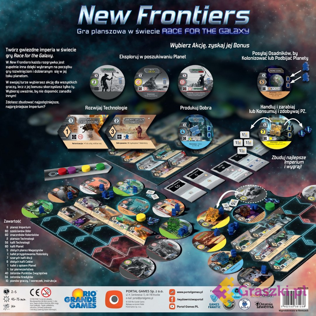 New Frontiers tył New Frontiers tył