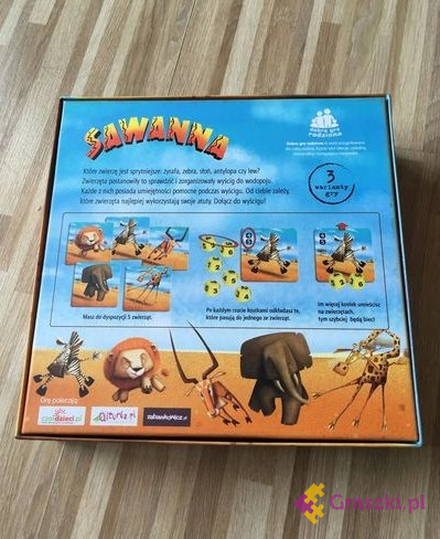 Sawanna gra tył Sawanna gra tył
