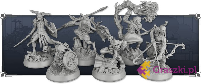 Descent: Legends of the Dark (edycja polska) figurki srebrne Descent: Legends of the Dark (edycja polska) figurki srebrne