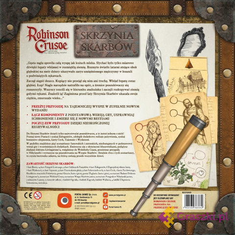 Robinson Crusoe: Skrzynia Skarbów tył Robinson Crusoe: Skrzynia Skarbów tył