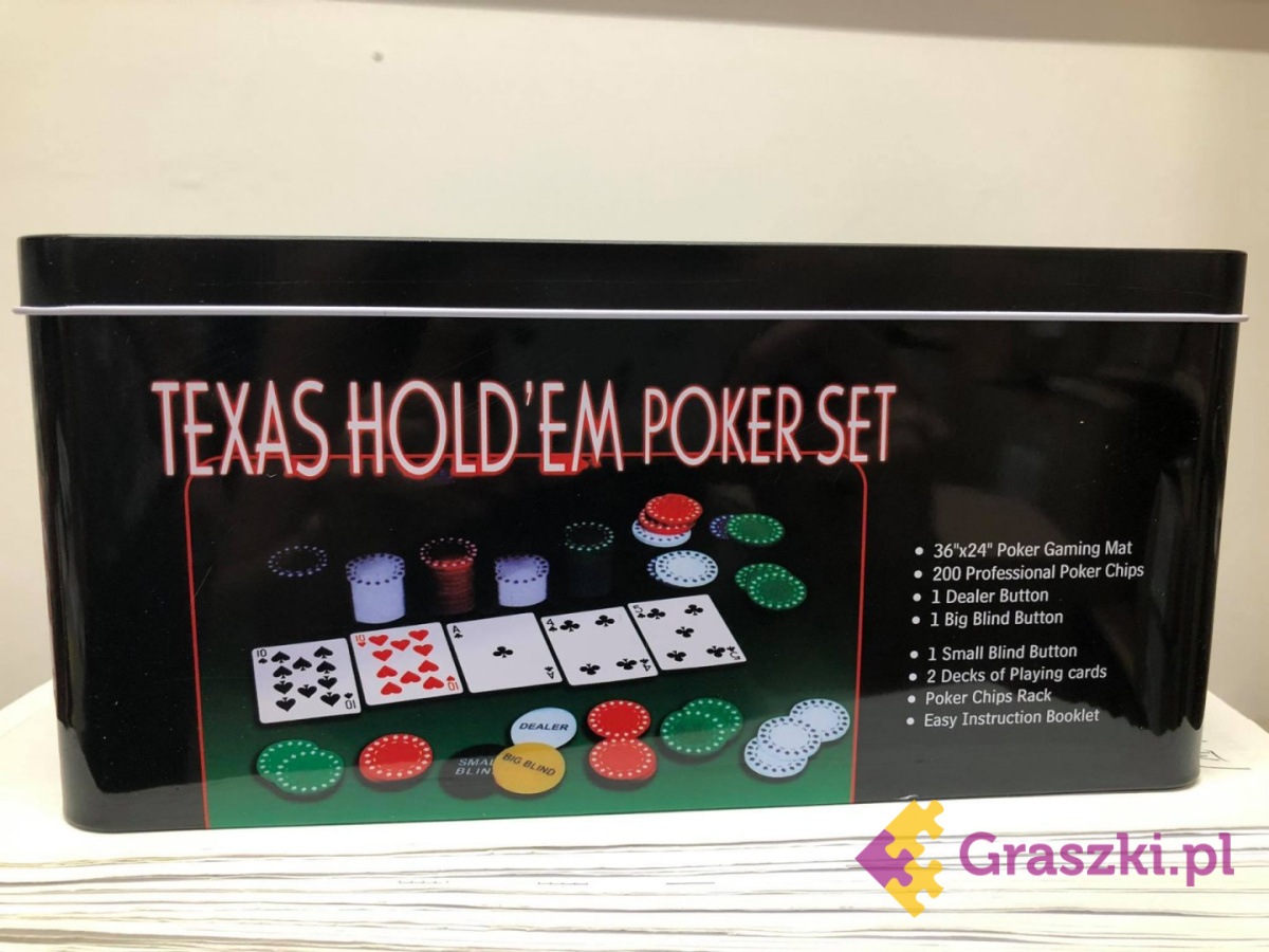 Zestaw: Poker - Texas Holdem | Uszkodzony Zestaw: Poker - Texas Holdem | Uszkodzony