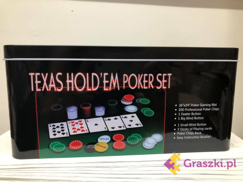 Zestaw: Poker - Texas Holdem | Uszkodzony Zestaw: Poker - Texas Holdem | Uszkodzony