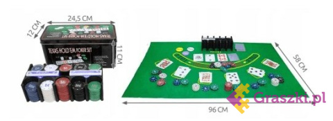 Zestaw: Poker - Texas Holdem | Uszkodzony Zestaw: Poker - Texas Holdem | Uszkodzony