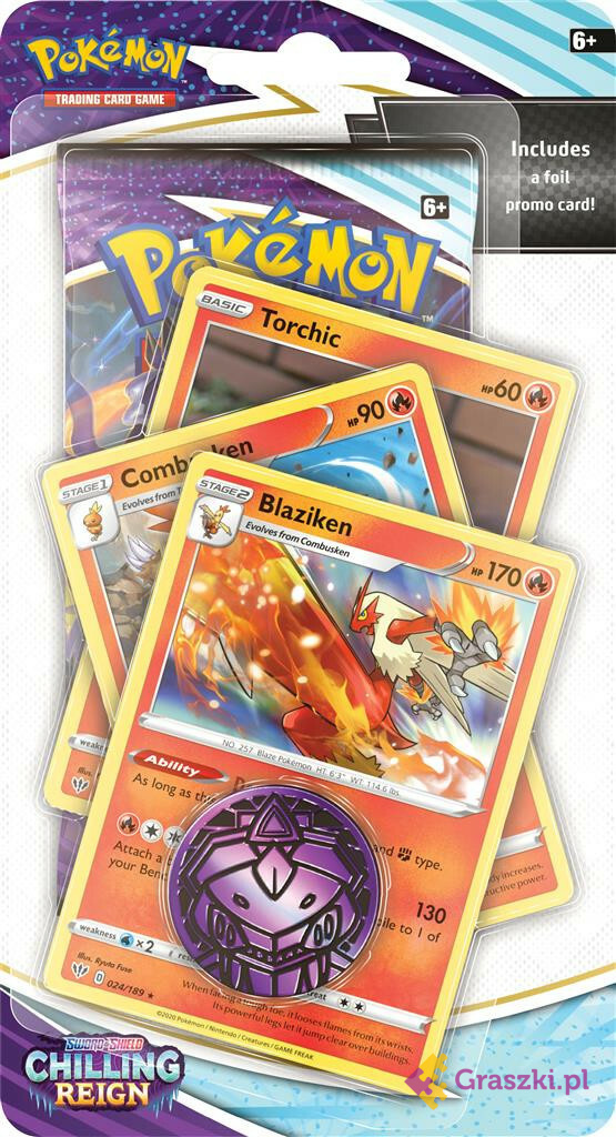 Pokémon TCG: Chilling Reign Premium Checklane Blister Blaziken Pokémon TCG: Chilling Reign Premium Checklane Blister Blaziken