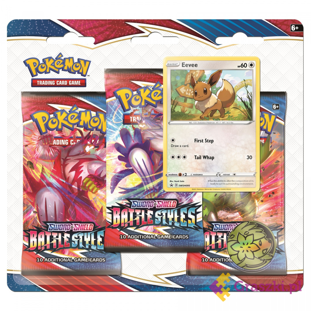 Pokemon TCG: Battle Styles - 3-pack Blister - Eevee Pokemon TCG: Battle Styles - 3-pack Blister - Eevee