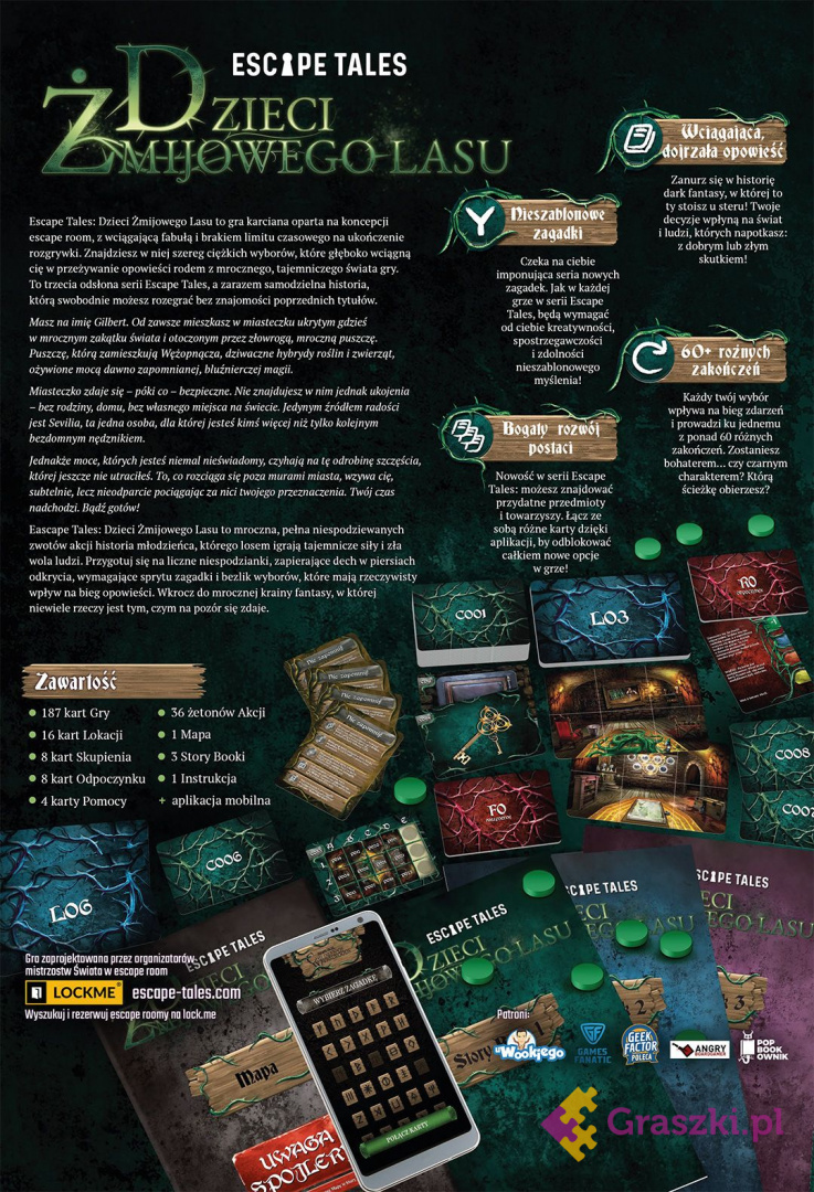 Escape Tales: Dzieci Żmijowego Lasu tył Escape Tales: Dzieci Żmijowego Lasu tył