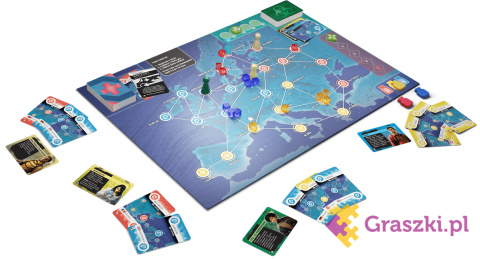 Pandemic: Gorąca Strefa - Europa plansza Pandemic: Gorąca Strefa - Europa plansza