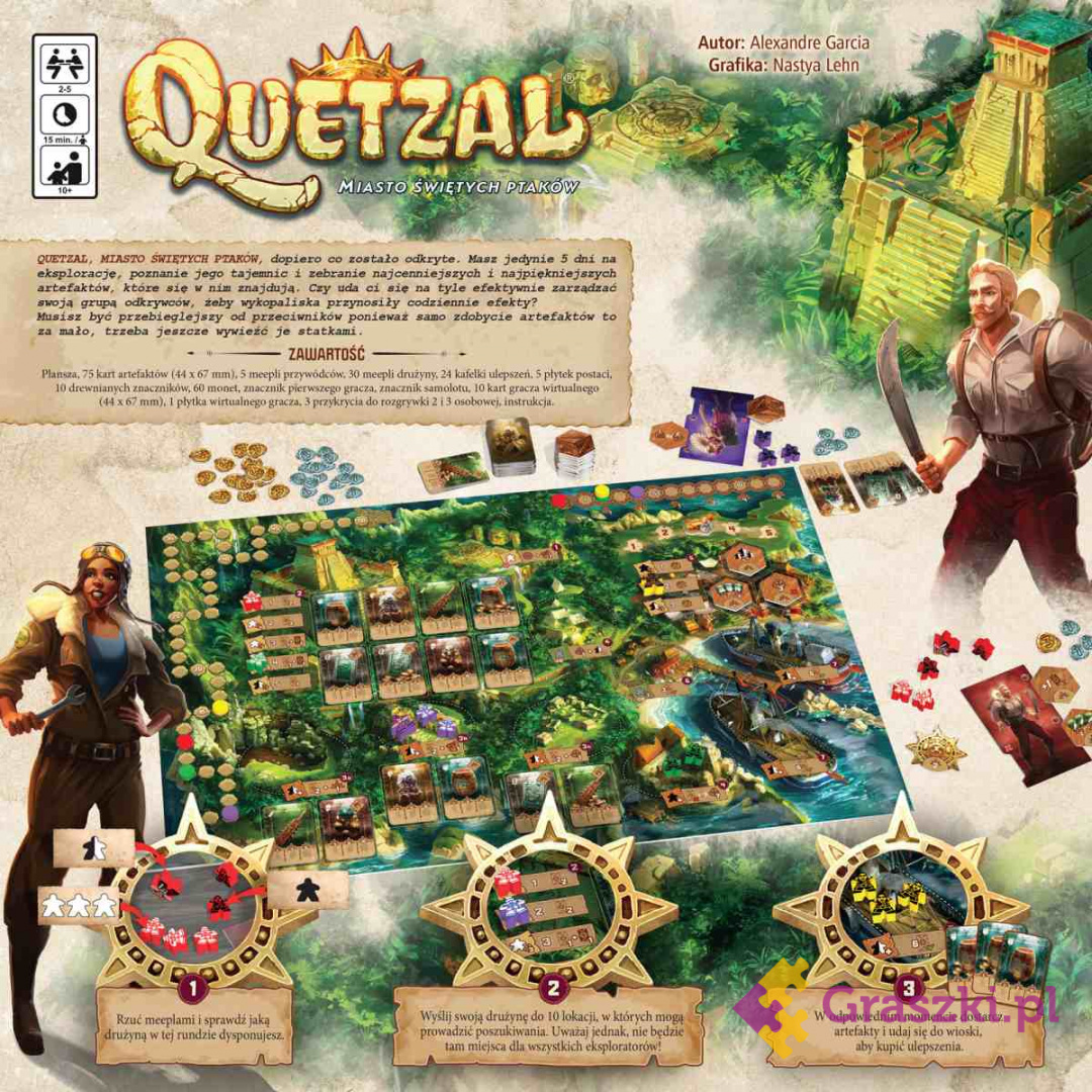 Quetzal - Miasto swietych ptaków tył Quetzal - Miasto swietych ptaków tył